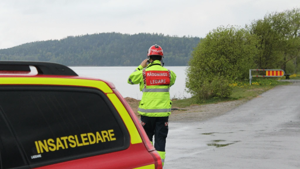 räddningsledare utomhus