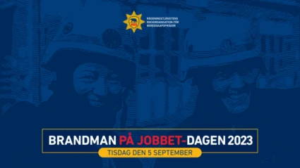 Illustration Brandman på jobbet-dagen