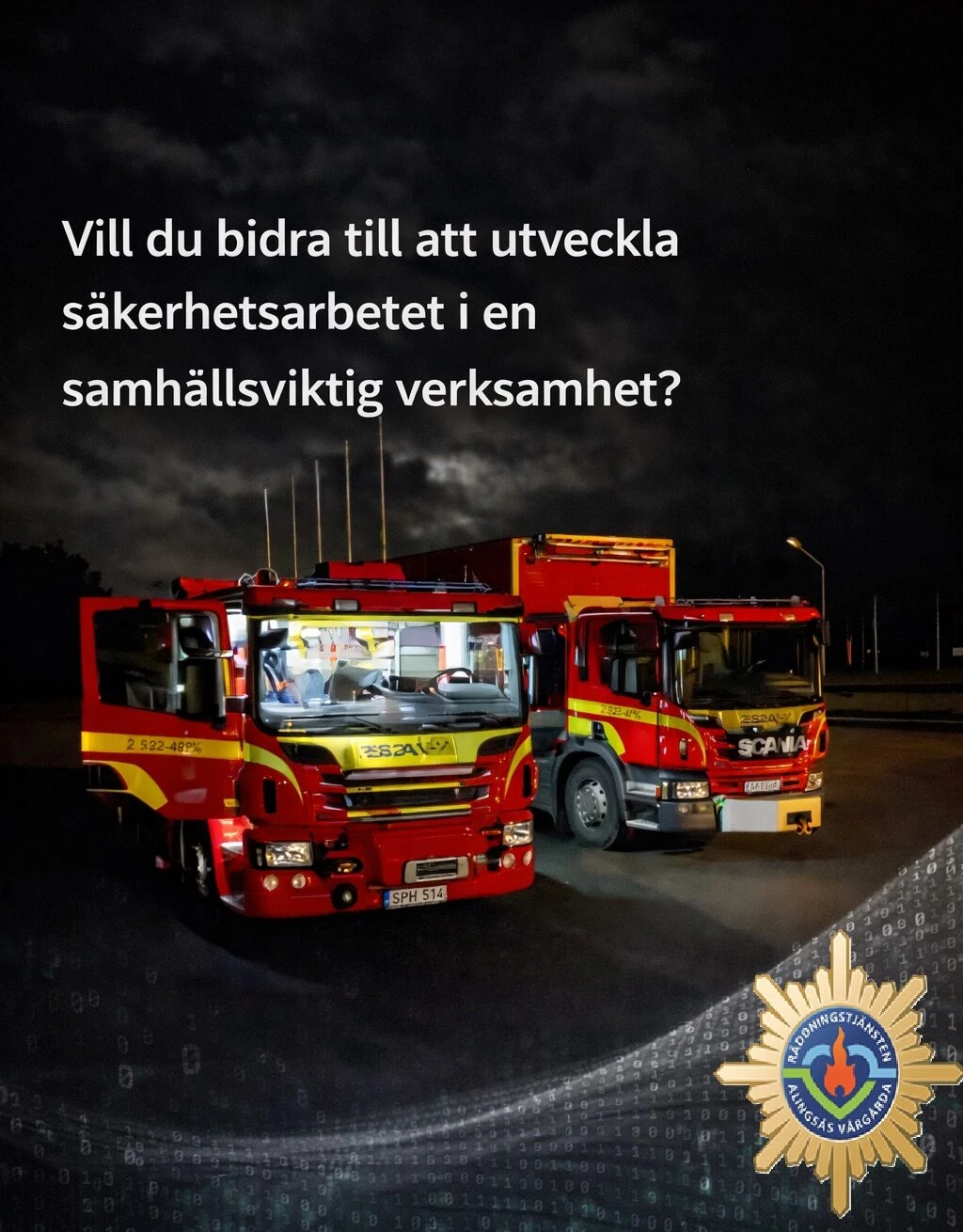 Branbilar i sken av mörker